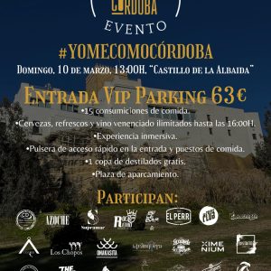 Entrada VIP Parking Evento Comerte Córdoba 10 de Marzo 2024